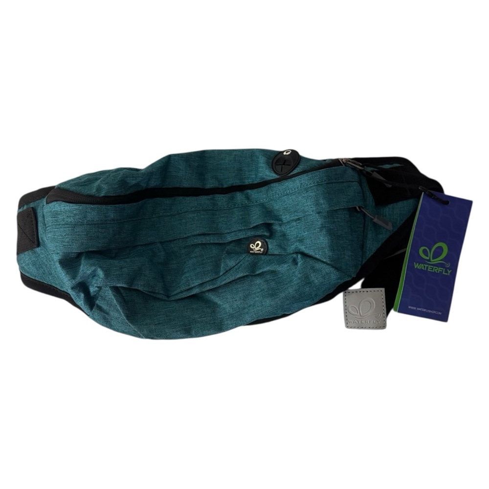 WATERFLY Teal Waist Bag Fanny Pack Belt Bag Travel Vacation Water-resistant - Picture 2 of 8